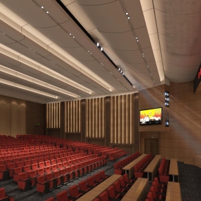 现代报告厅3D模型下载